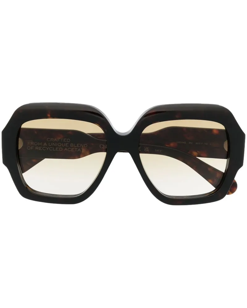Chloé Oversized-Sonnenbrille mit Farbverlauf - Braun Braun