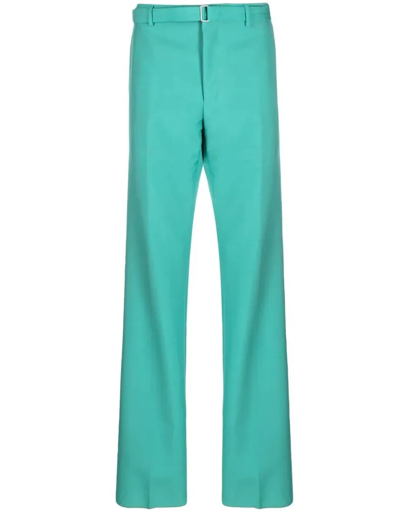 Lanvin Straight-Leg-Hose mit Gürtel - Grün Grün