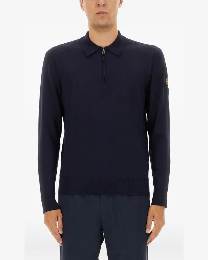 Belstaff Kyle knitted polo shirt - Blau Blau