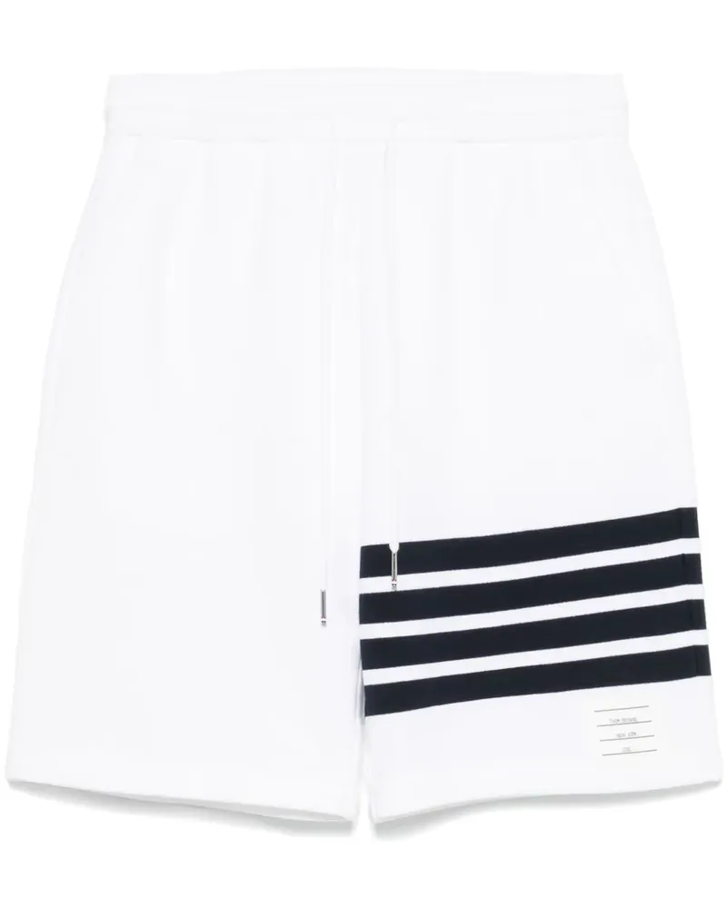 Thom Browne Joggingshorts mit Streifen - Weiß Weiß