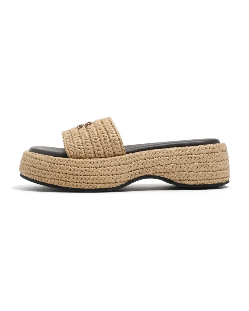 BIMBA Y LOLA Gewebte Plateau-Sandalen - Nude Nude