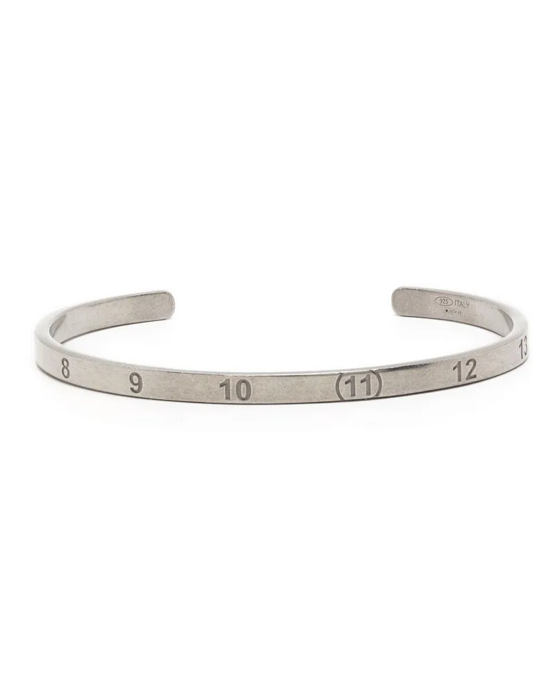Maison Margiela Numerical Armspange mit Gravur - Silber Silber