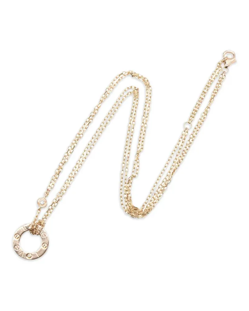 Cartier Love Halskette mit Diamanten - Rosa Rosa