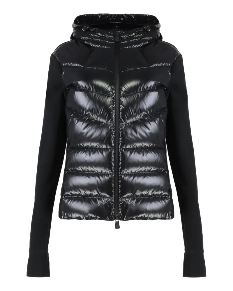 Moncler padded zip-up hoodie - Schwarz Schwarz