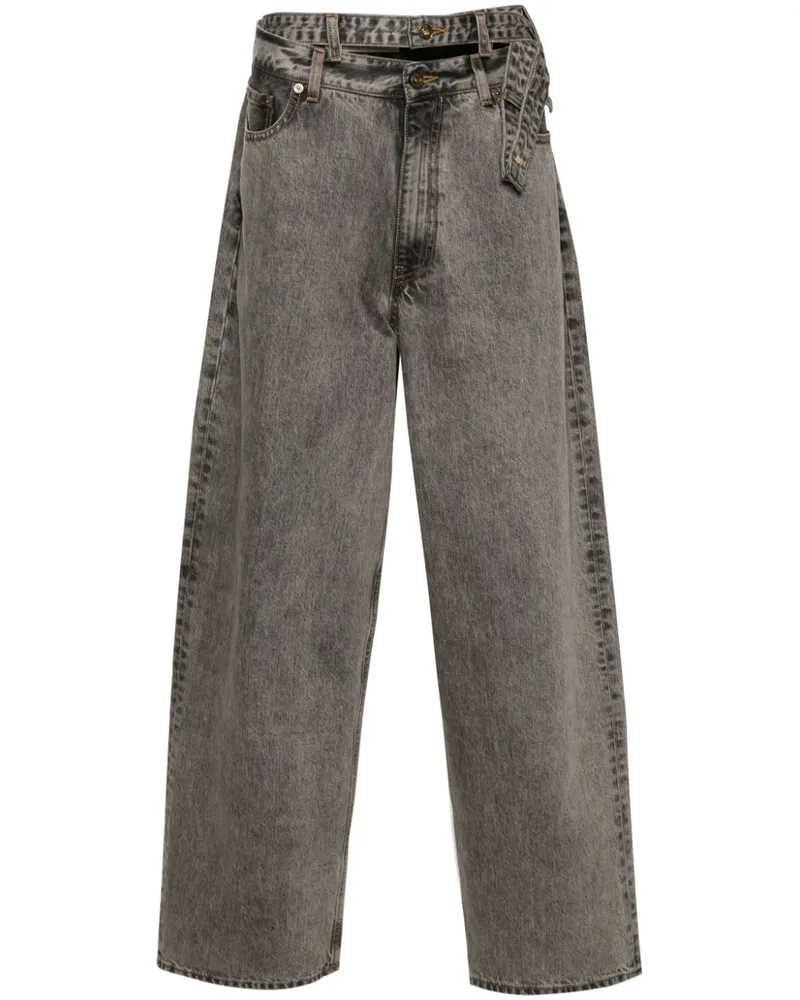 Y/PROJECT Lockere Evergreen Jeans - Grau Grau