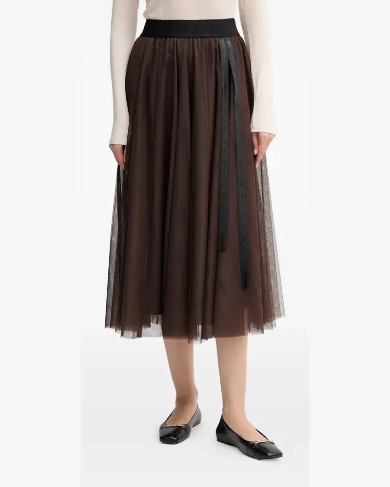 JOOP! Fridi tulle midi skirt - Braun Braun