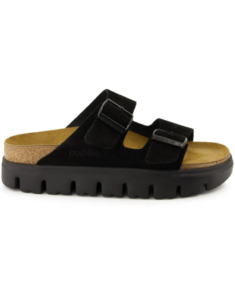 Birkenstock Arizona Sandalen aus Wildleder - Schwarz Schwarz