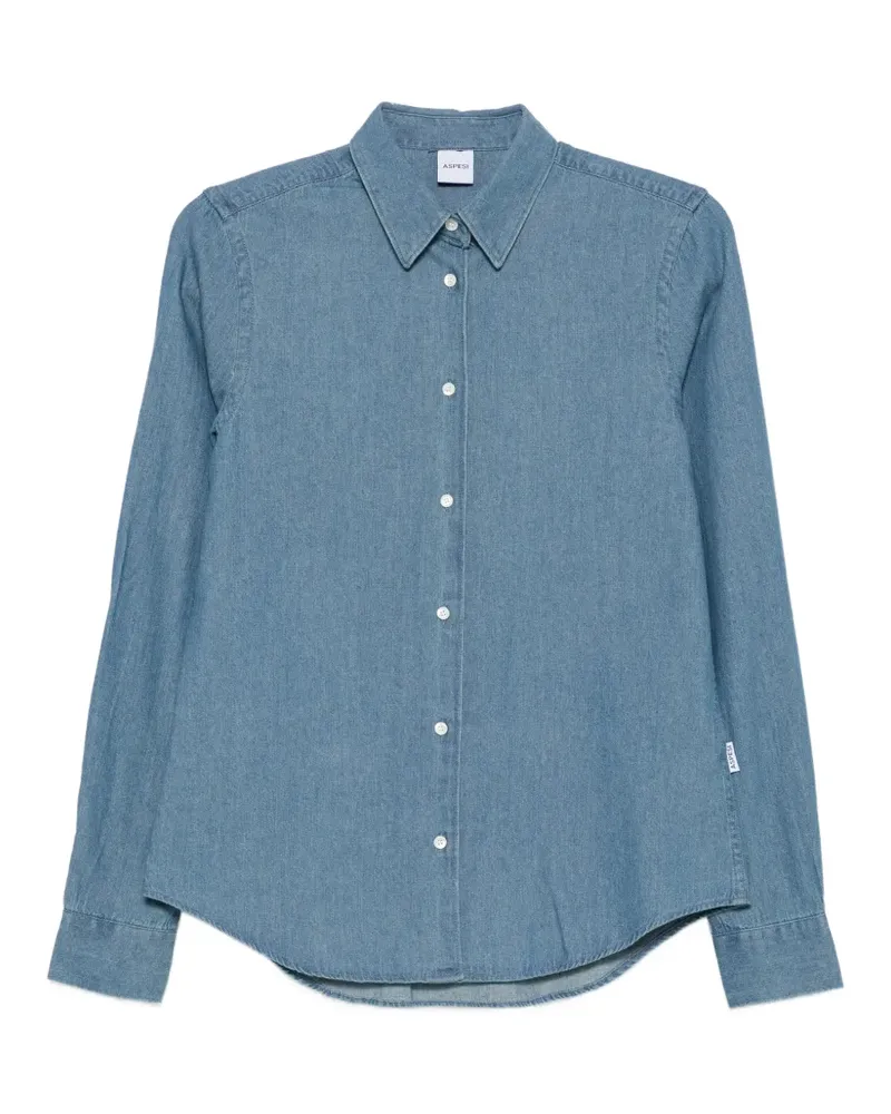 ASPESI Klassisches Jeanshemd - Blau Blau