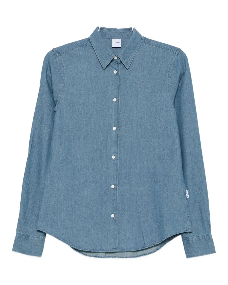 ASPESI Klassisches Jeanshemd - Blau Blau