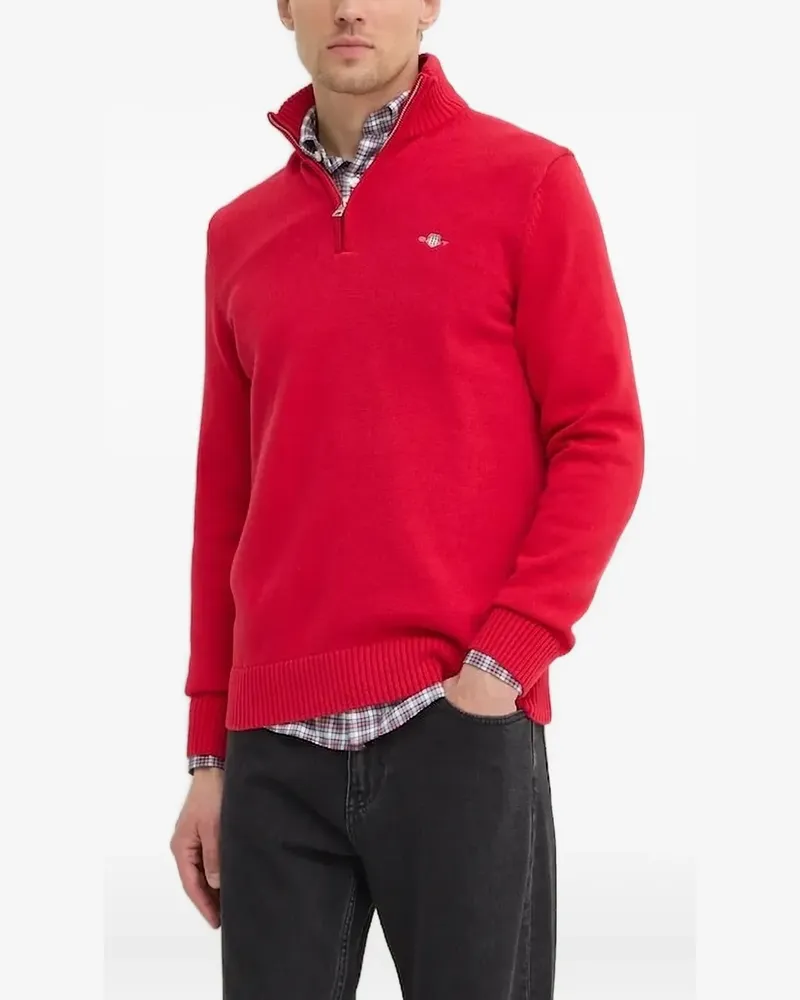 Gant Pullover mit Reißverschluss - Rot Rot