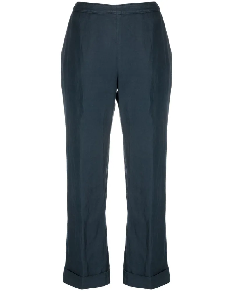 ASPESI Ausgestellte Cropped-Hose Blau