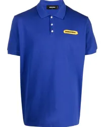 Dsquared2 Poloshirt mit Logo-Print Blau