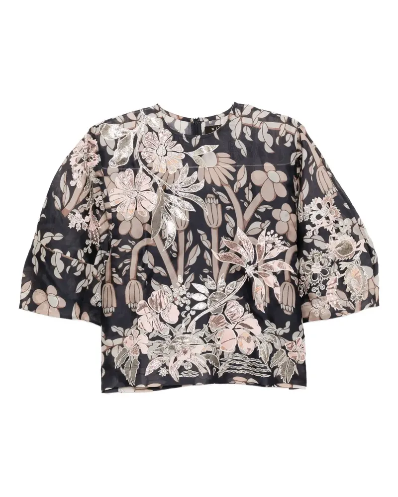 Biyan floral-print blouse - Blau Blau