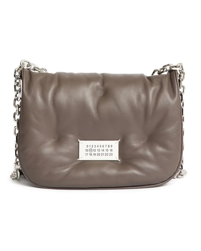 Maison Margiela Glam Slam Flap Schultertasche - Braun Braun