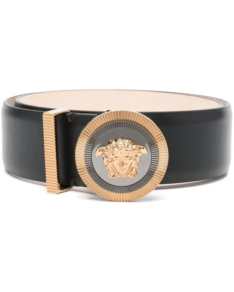 Versace Gürtel mit Medusa-Schnalle - Schwarz Schwarz