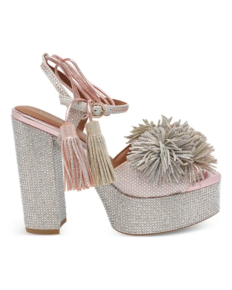 Kurt Geiger Strass Sandalen mit Quasten - Silber Silber
