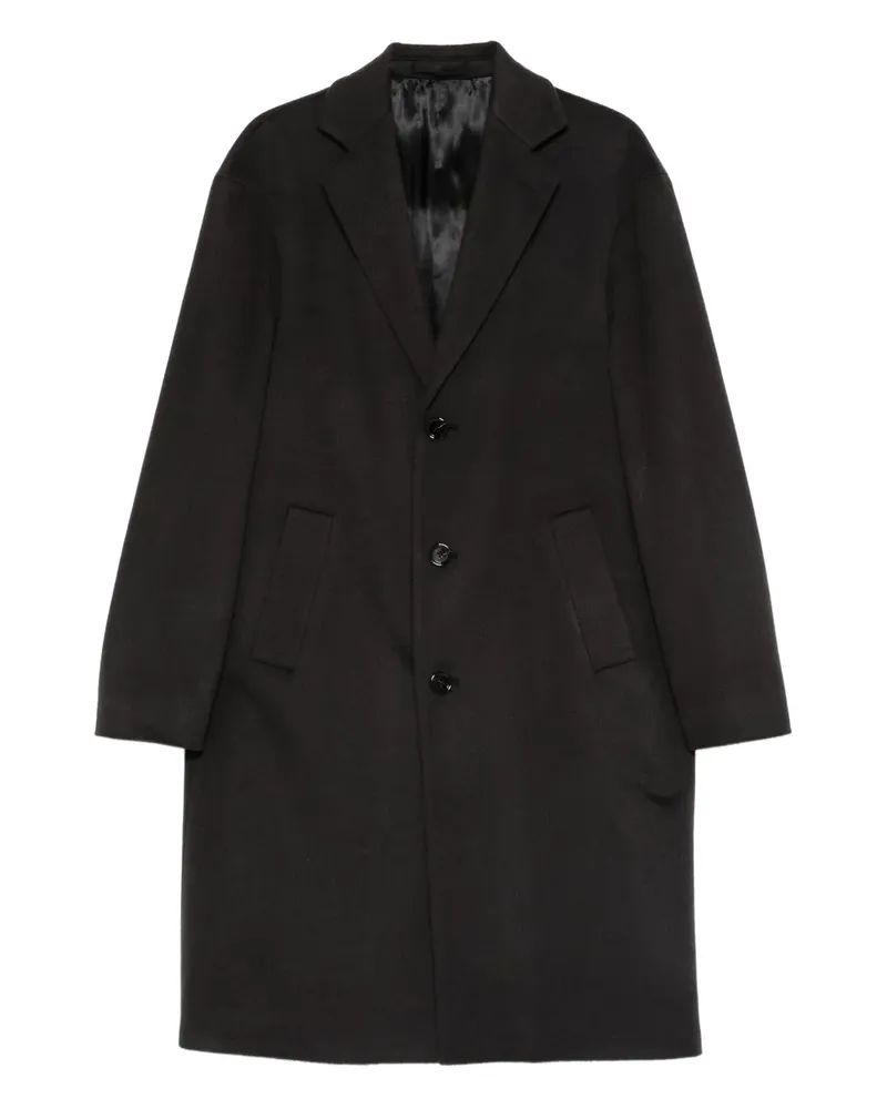 LARDINI Geknöpfter Mantel mit Tasche - Schwarz Schwarz