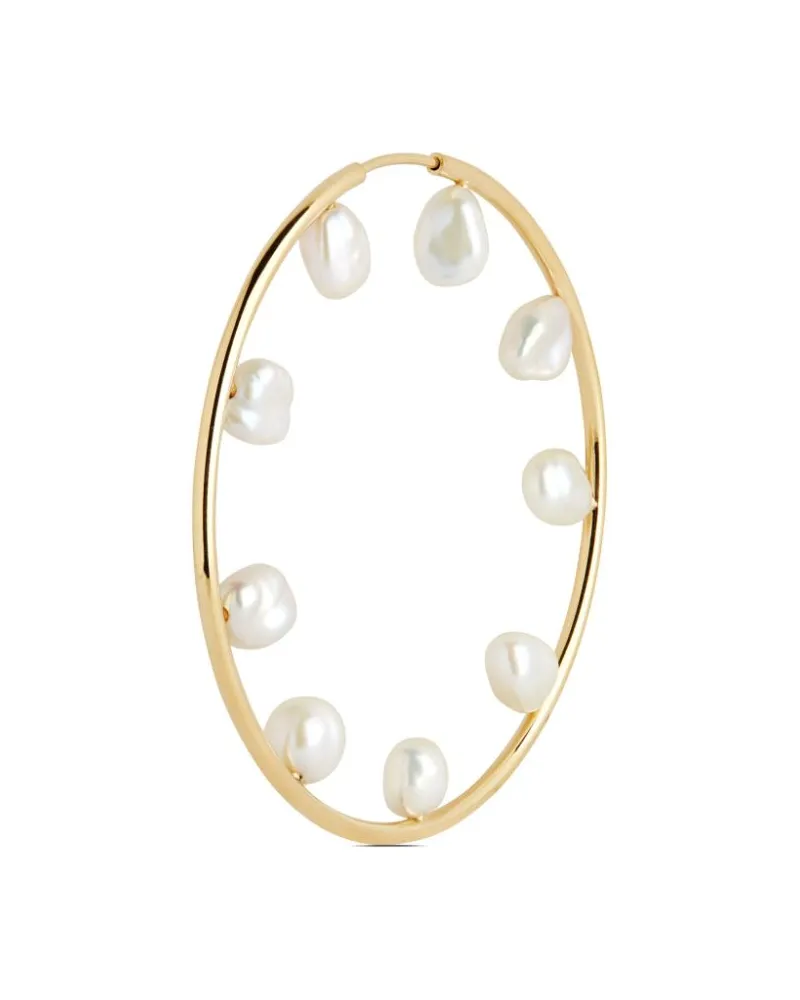 Maria Black Creole im Barock-Design, 50 mm - Gold Gold