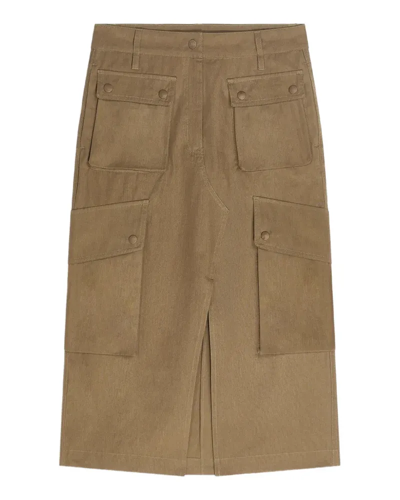 Dries van Noten Rock mit aufgesetzten Taschen - Nude Nude