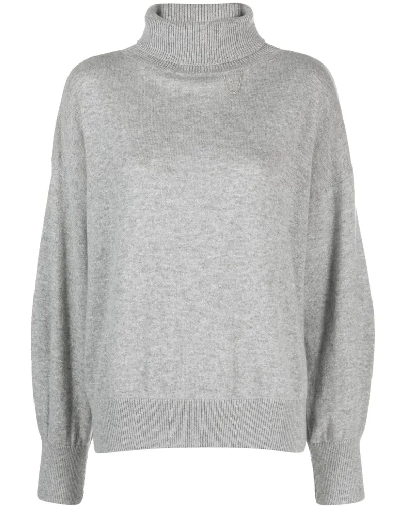 MAX&MOI Pretty Pullover mit Kettenriemen - Grau Grau