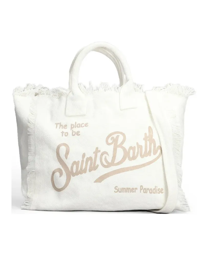 MC2 Saint Barth Colette logo-print tote bag - Nude Nude