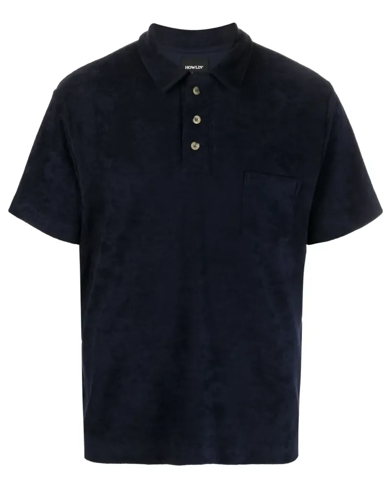 Howlin' Sponge Poloshirt aus Frottee - Blau Blau