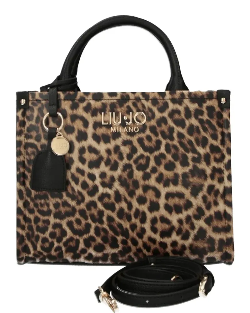Liu Jo leopard print shopping bag - Nude Nude