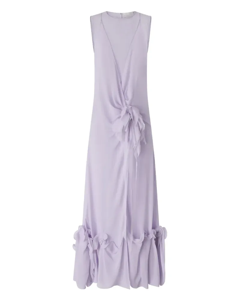 Genny Gerüschtes Kleid aus Seide - Violett Violett