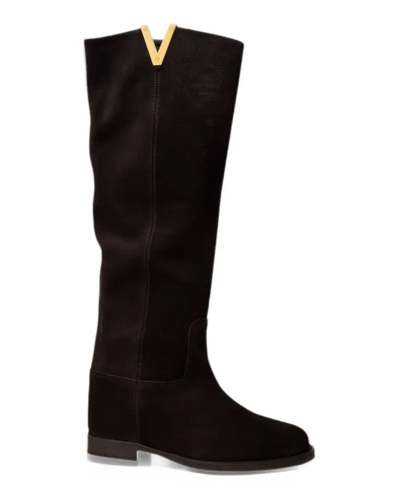 Via Roma 15 V-plaque knee-high boots - Braun Braun