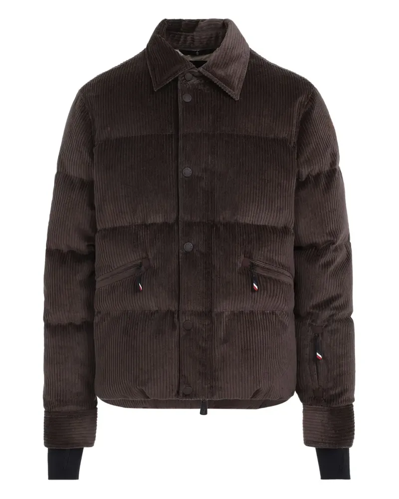 Moncler corduroy feather down coat - Braun Braun
