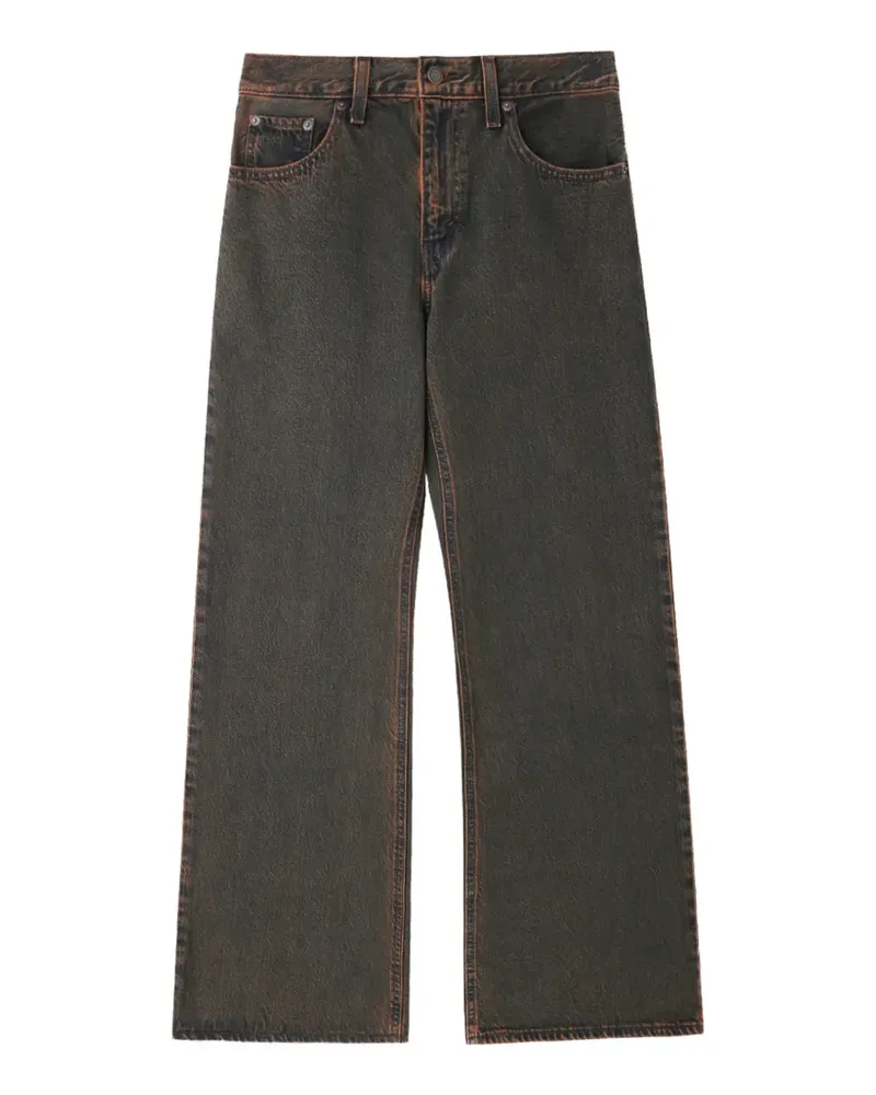 Levi's Ausgeblichene Straight-Leg-Jeans - Schwarz Schwarz