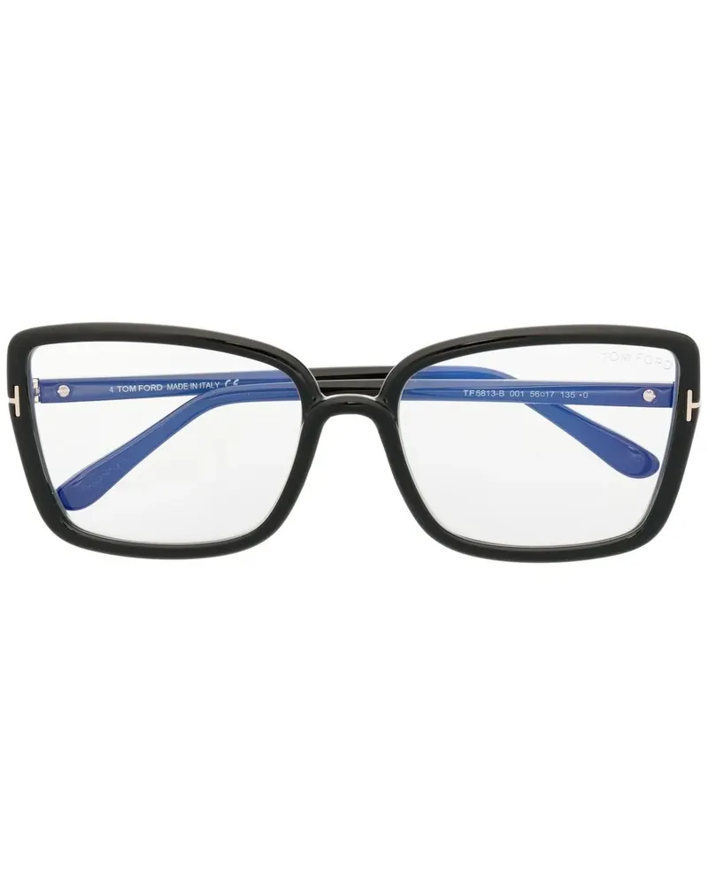 Tom Ford Eckige Sonnenbrille - Schwarz Schwarz