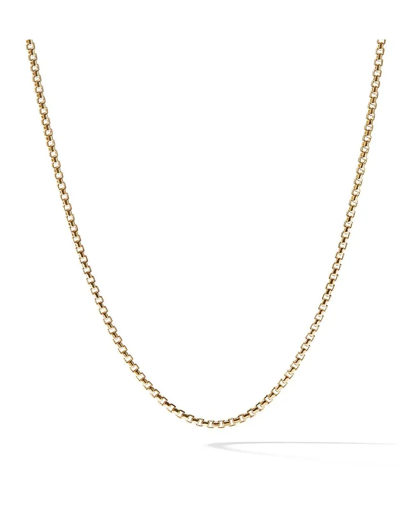 David Yurman 18kt Box Chain Gelbgoldhalskette Gold