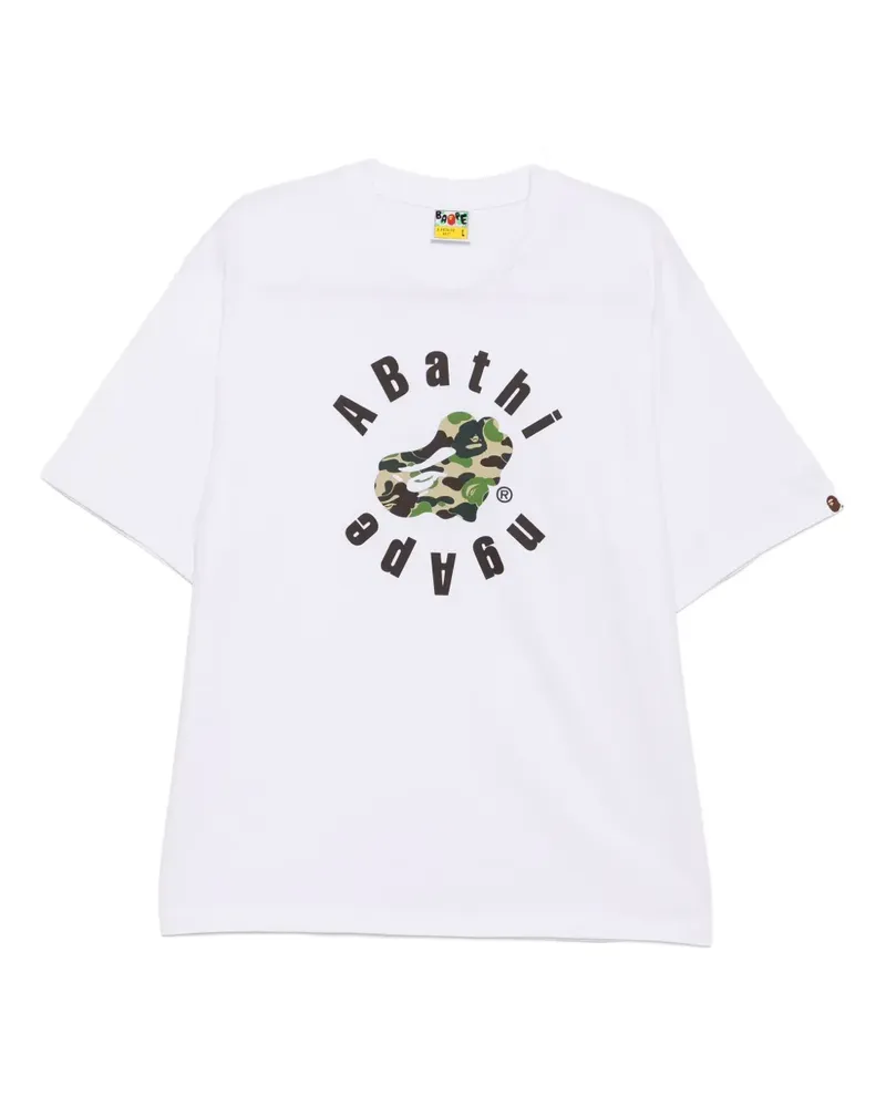 BAPE T-Shirt mit grafischem Print - Weiß Weiß