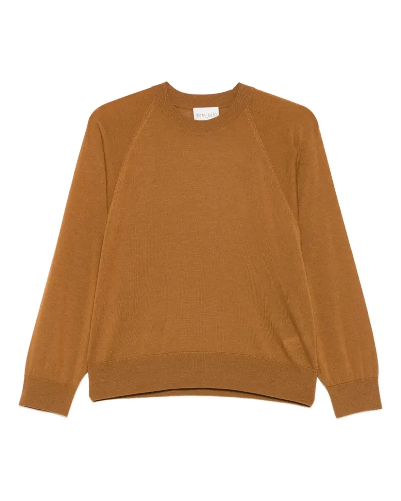 forte_forte Sweatshirt mit Raglanärmeln - Braun Braun