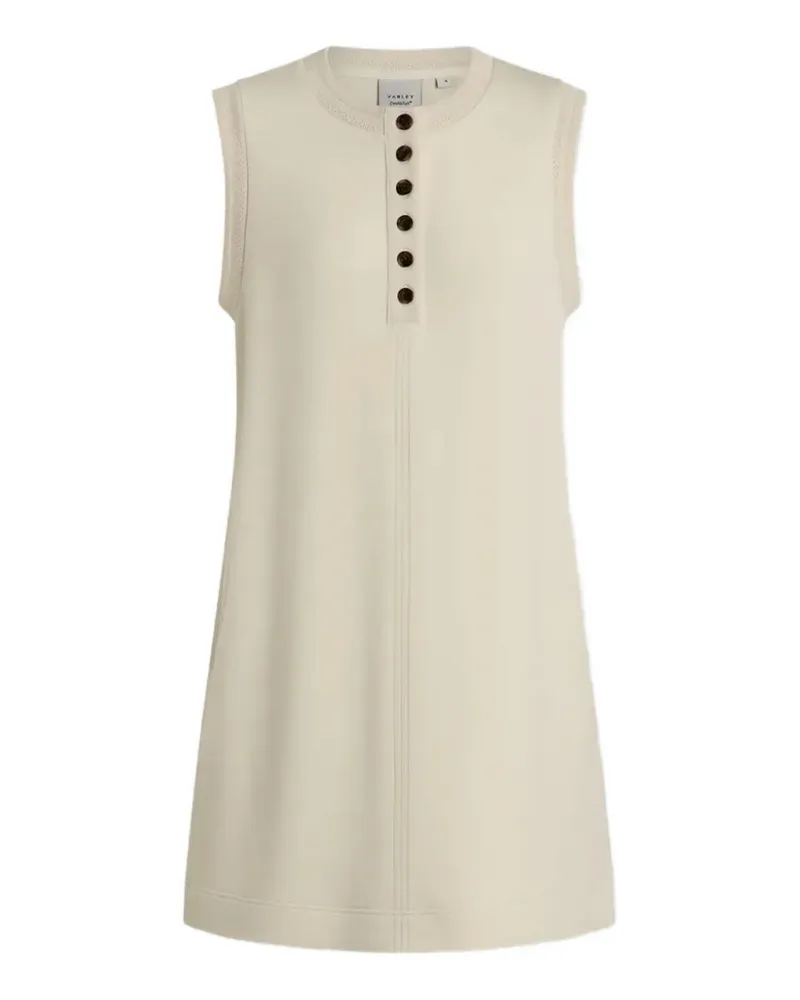 Varley Elba Minikleid mit Knöpfen - Nude Nude