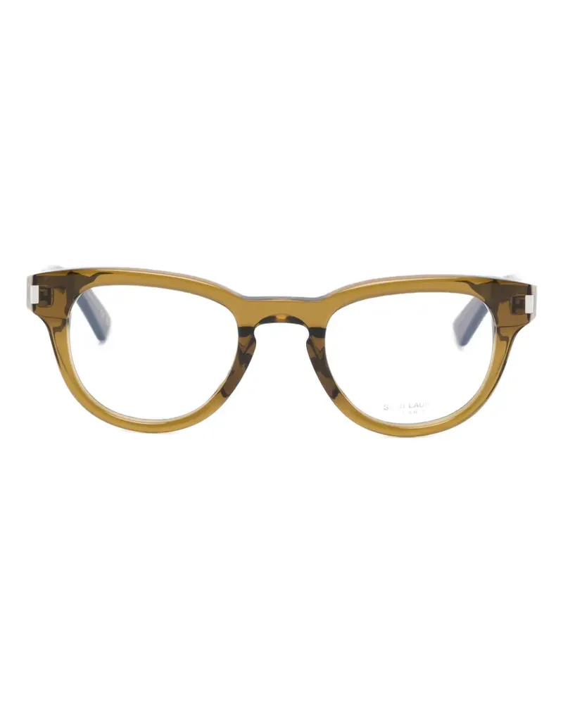 Saint Laurent Brille mit rundem Gestell - Grün Grün