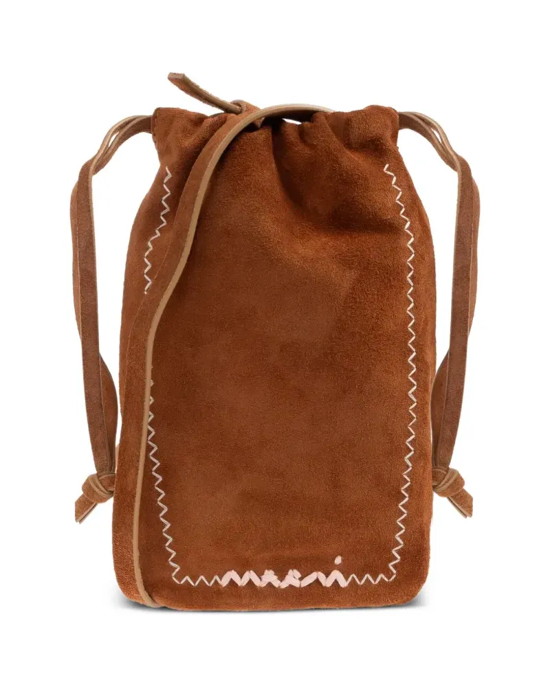 Marni Umhängetasche mit Kordelzug - Braun Braun