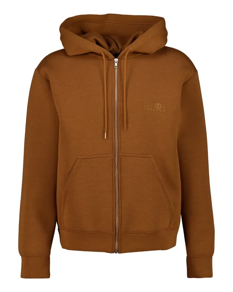 Maison Margiela Kapuzenjacke mit Reißverschluss - Braun Braun