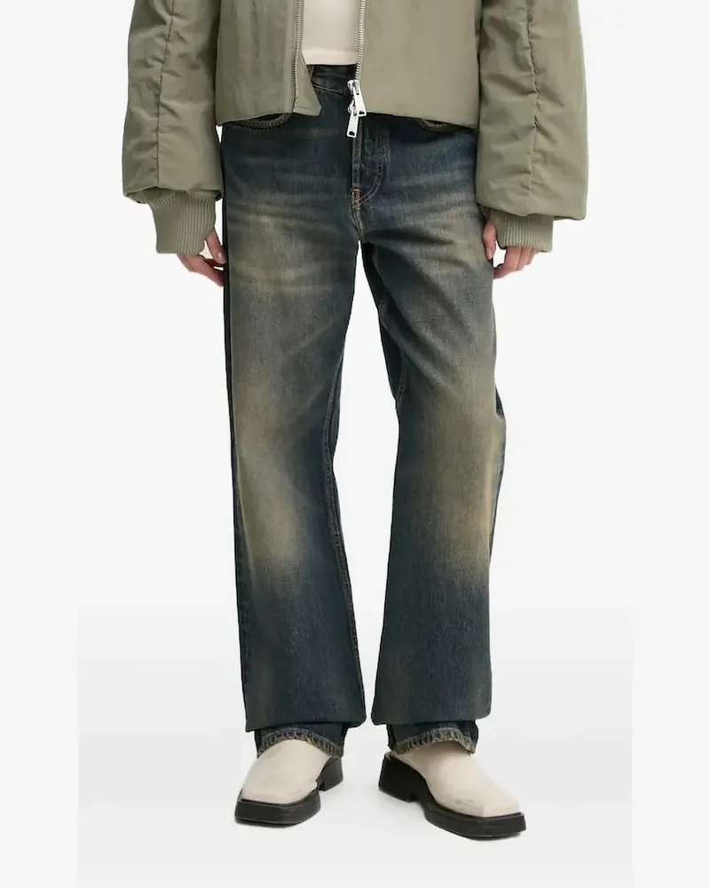 Won Hundred Ausgeblichene Straight-Leg-Jeans - Blau Blau