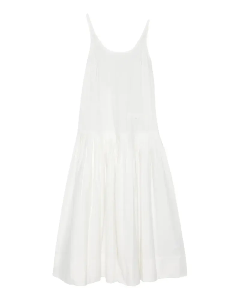 St. Agni pleated midi dress - Weiß Weiß