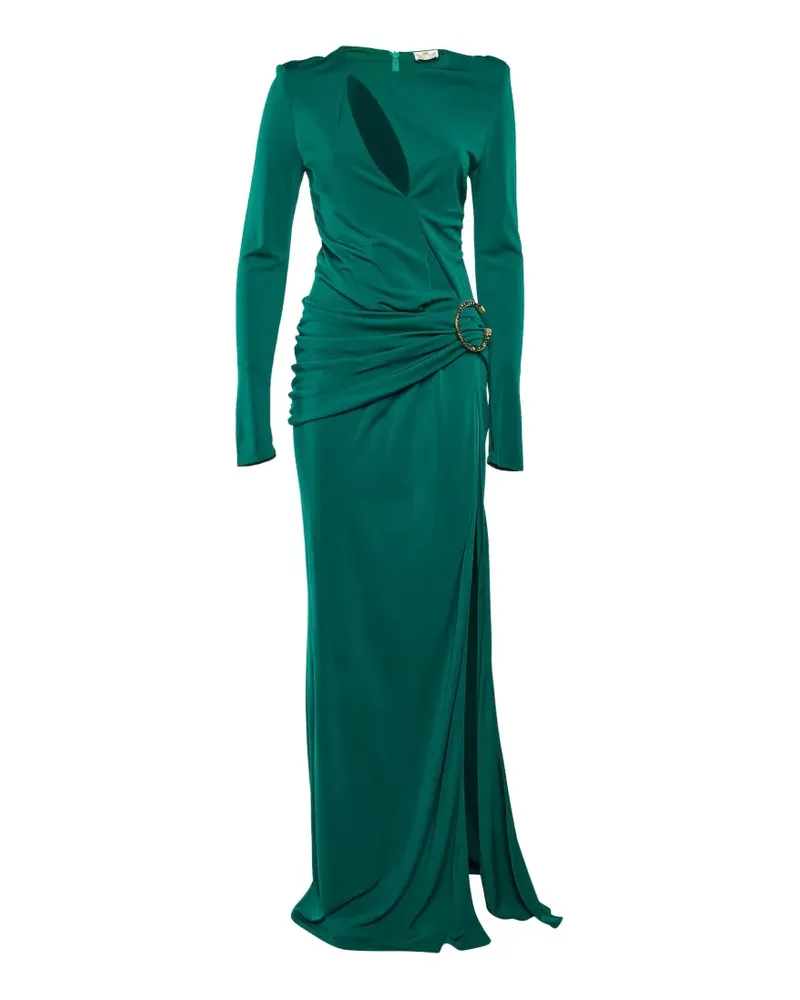 Elisabetta Franchi cut-out slitted maxi dress - Grün Grün