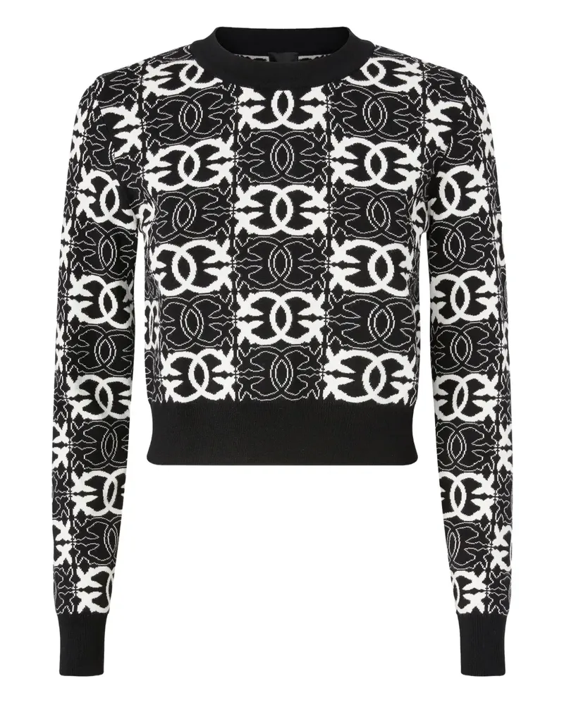 Pinko Pullover mit geometrischem Muster - Schwarz Schwarz