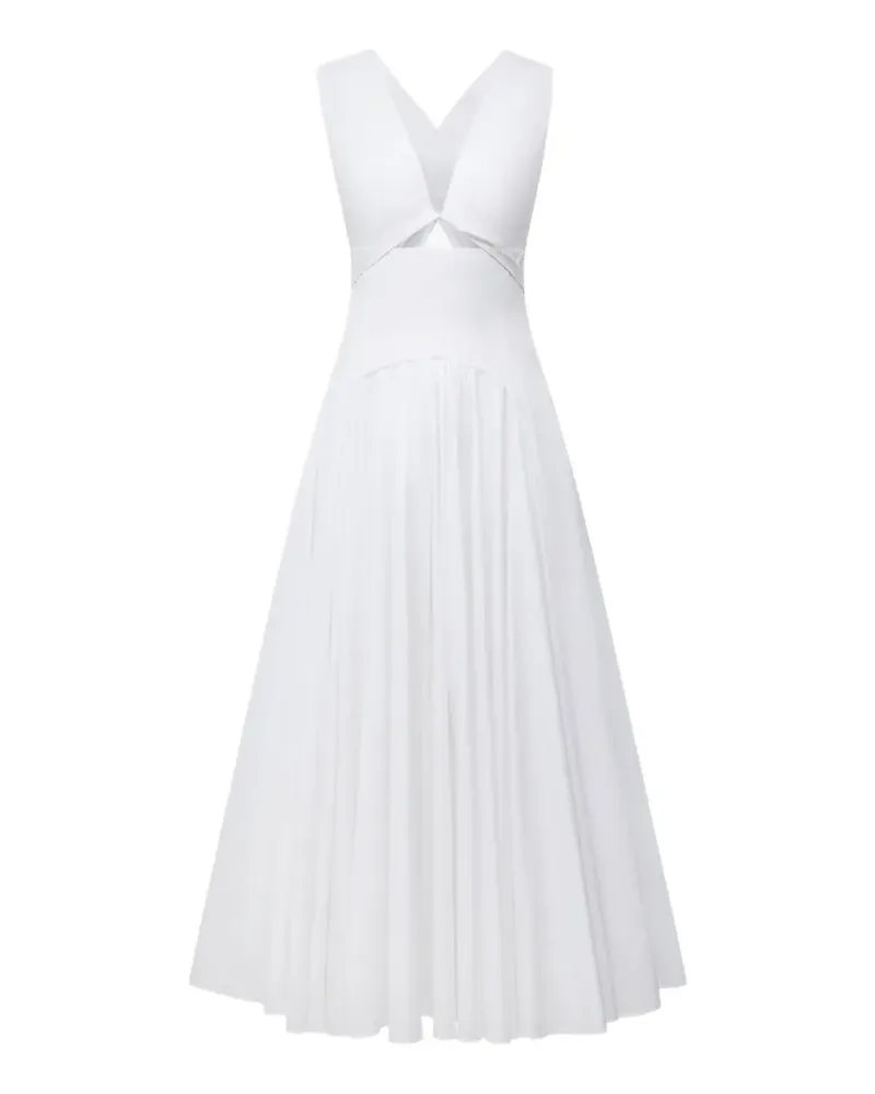 Another Tomorrow cutout twisted-waist dress - Weiß Weiß