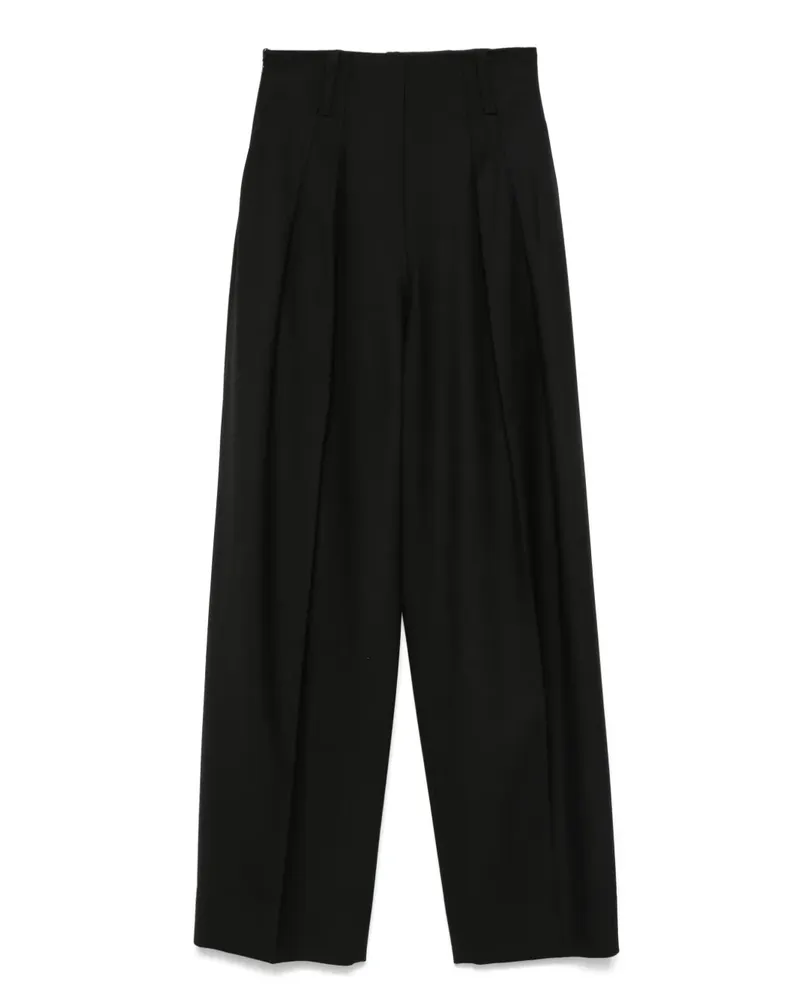 Victoria Beckham Hose mit Bügelfalten - Schwarz Schwarz