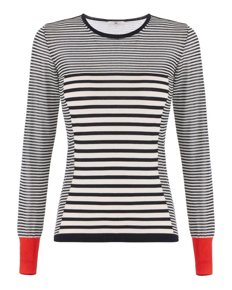 Elisabetta Franchi Gestreiftes Oberteil - Rot Rot