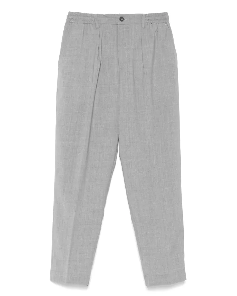 THE EDITOR Hose mit meliertem Effekt - Grau Grau