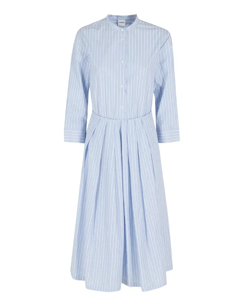 ASPESI striped poplin midi dress - Blau Blau