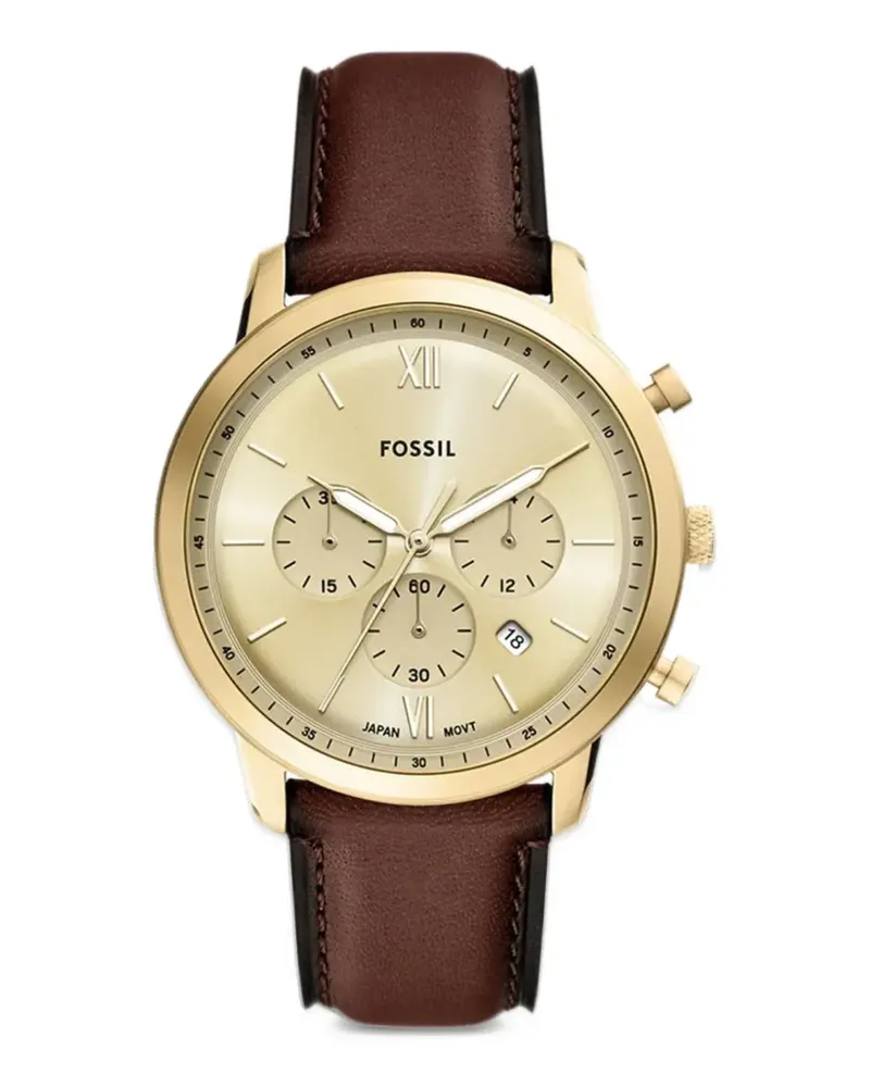 Fossil Neutra 44mm watch - Gold Gold