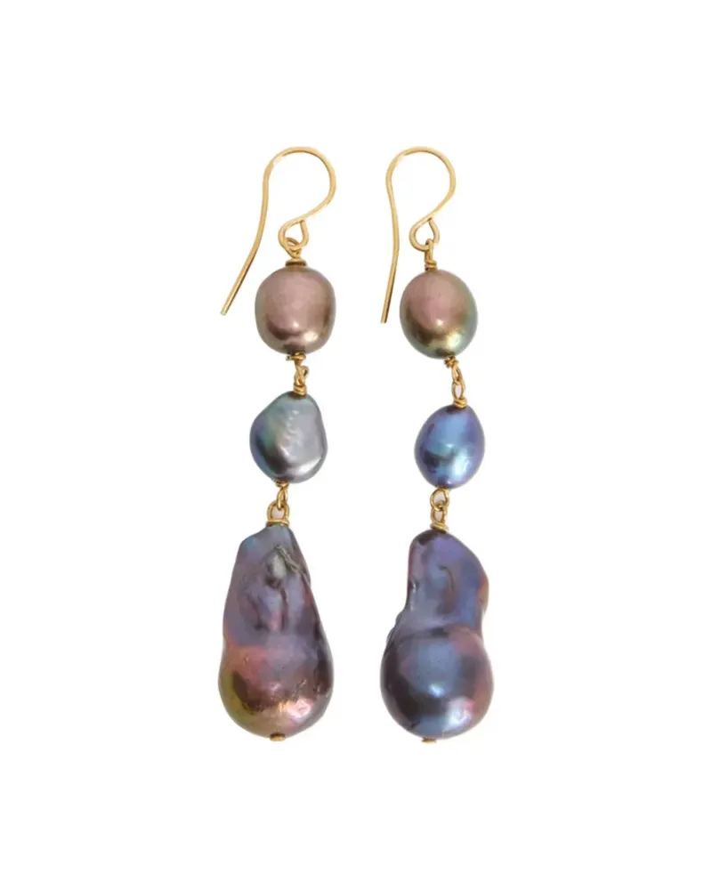 Jil Sander Hängeohrringe - Gold Gold